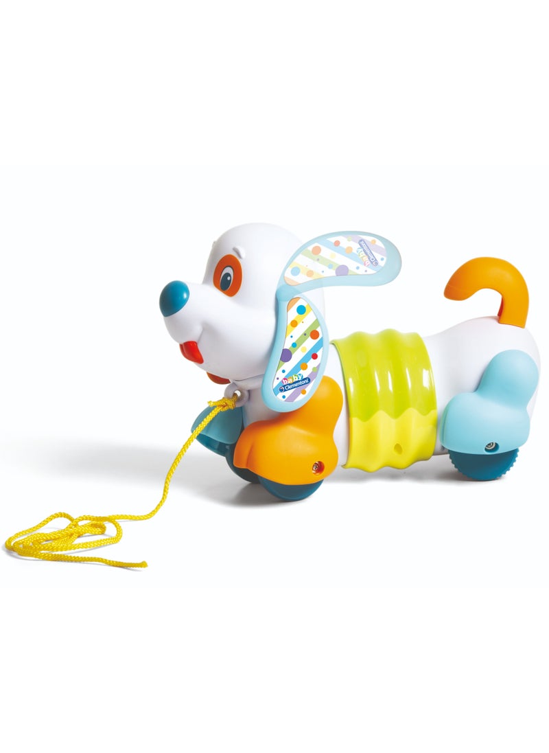 Clementoni Pull Along Dog for Baby Toddlers | Interactive Toy for Baby and Toddler | Helps with Motor Skill Development | Bright Colors | Early Development Toy | Perfect Gift for Baby and Toddler