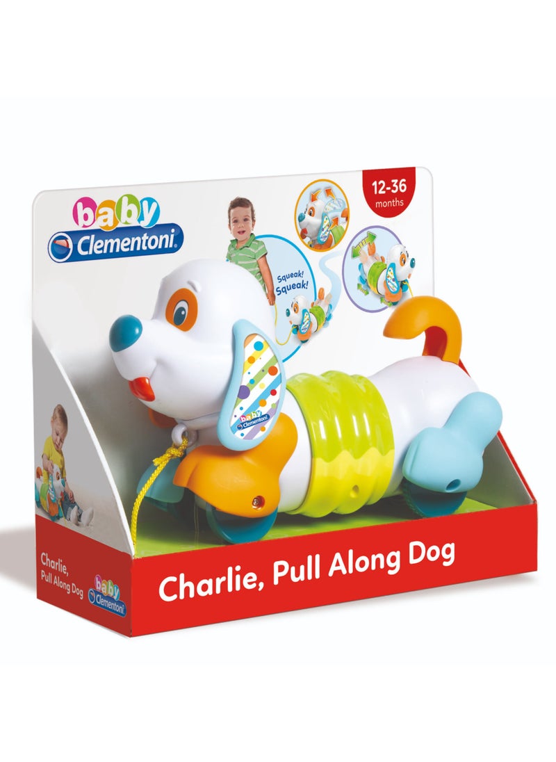 Clementoni Pull Along Dog for Baby Toddlers | Interactive Toy for Baby and Toddler | Helps with Motor Skill Development | Bright Colors | Early Development Toy | Perfect Gift for Baby and Toddler