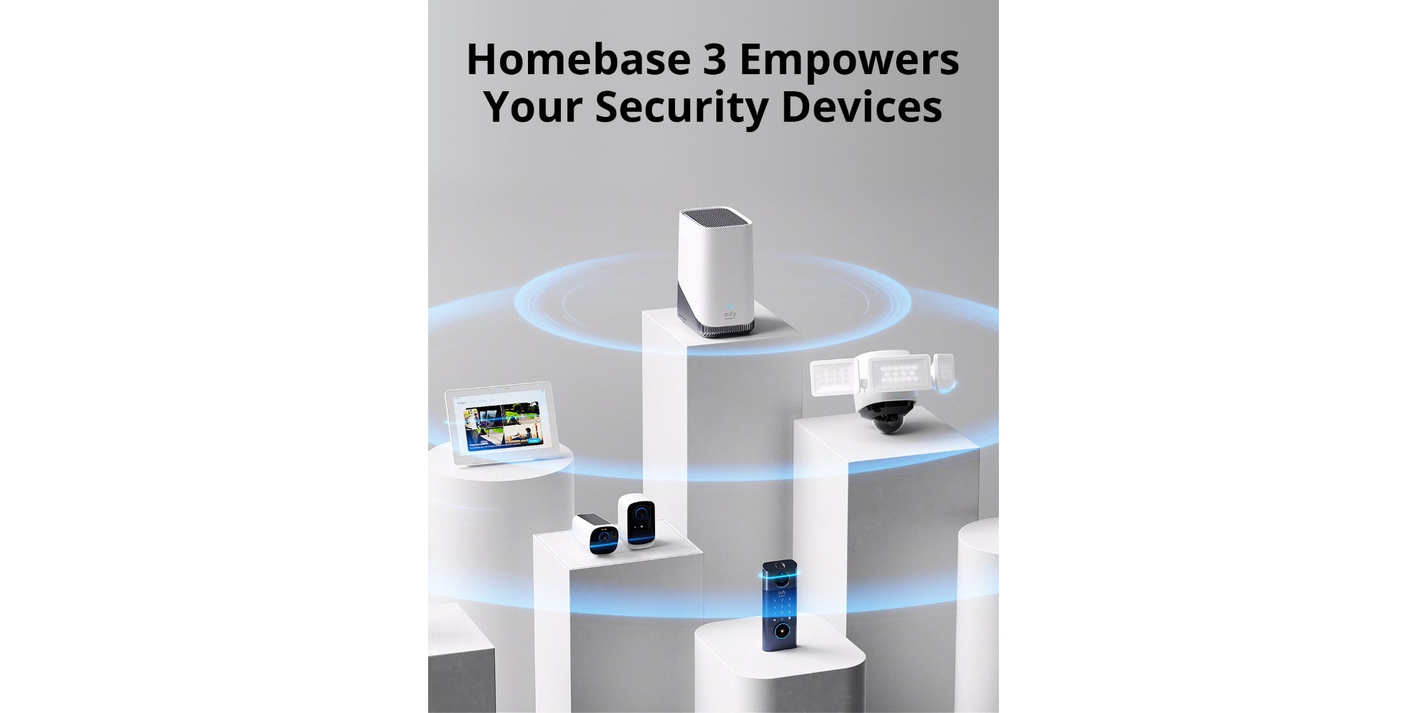 Security eufyCam 3 4-Cam Kit, Security Camera Outdoor Wireless, 4K Camera with Integrated Solar Panel, Forever Power, Face Recognition AI, Expandable Local Storage, Spotlight, No Monthly Fee