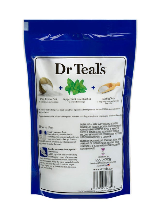 Pure Epsom Salt Foot Soak With Cooling Peppermint 909grams