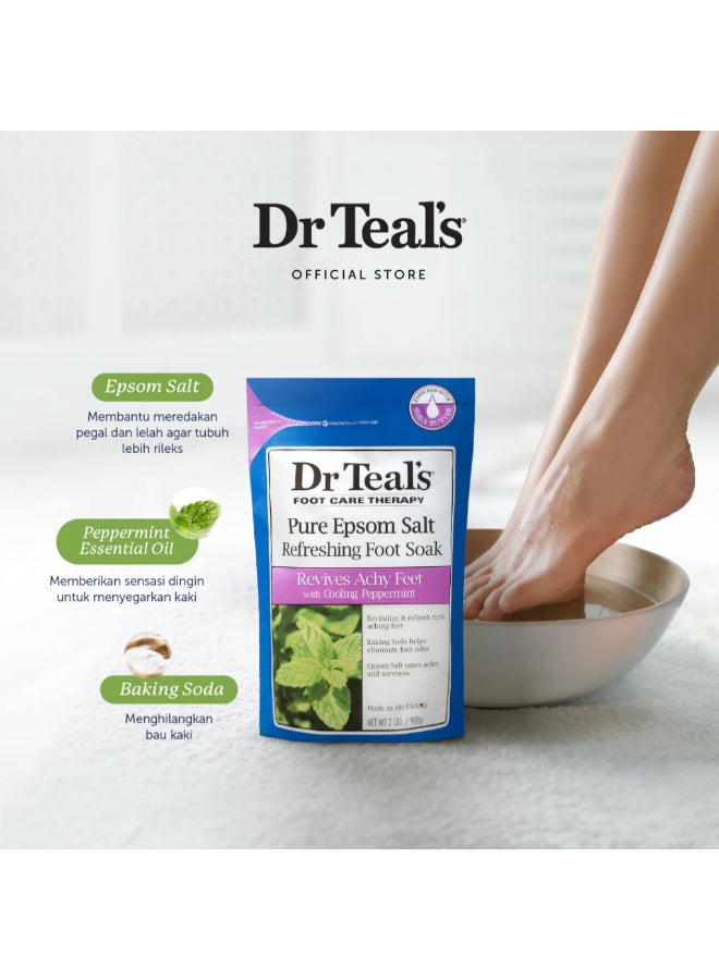 Pure Epsom Salt Foot Soak With Cooling Peppermint 909grams