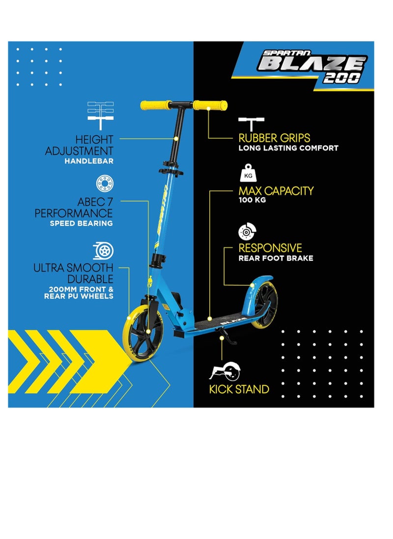 Blaze Scooter - Blue 200mm SP-7064