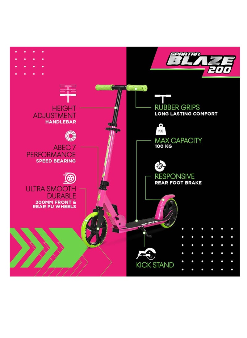 Blaze Scooter - Pink 200mm SP-7063