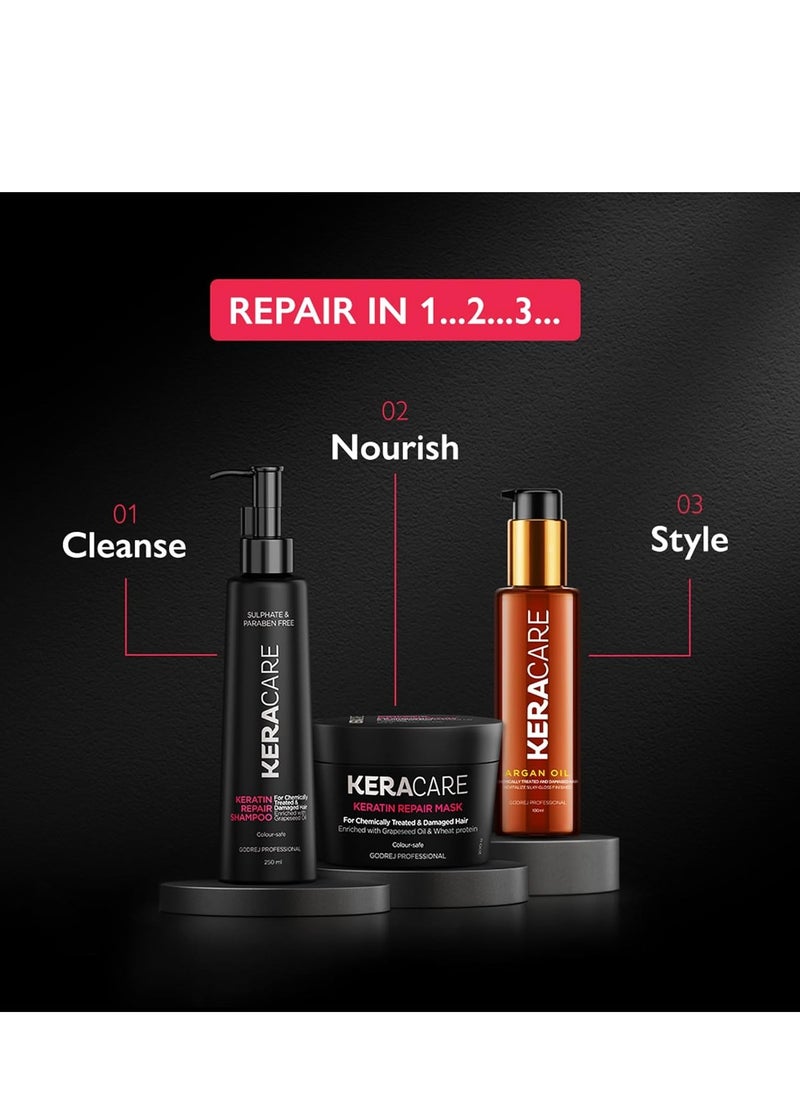 Godrej Professional Keracare Repair Shampoo Enriched With Grapesseed Oil 250ml