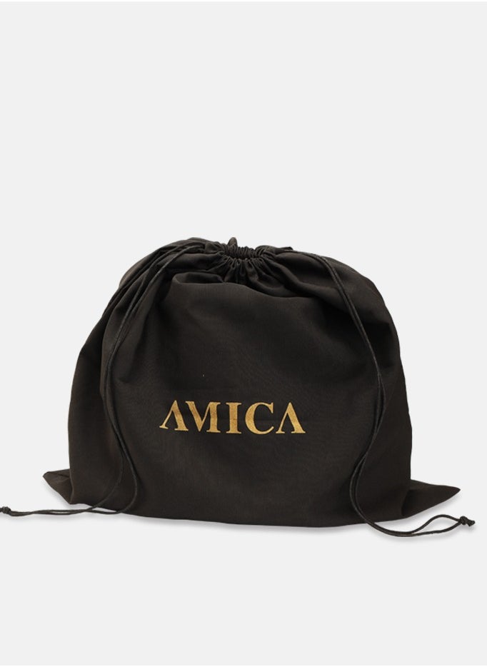 AMICA Zoe Leather Mini Crossbody Handbag for Ladies Top Handle