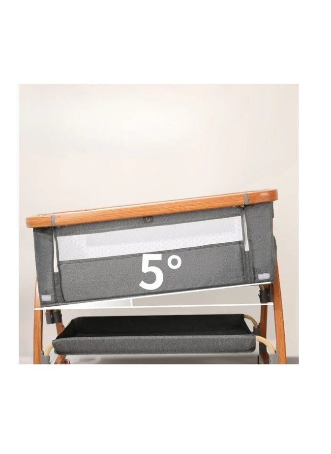 Bedside Cot Newborn Bassinet Mobile Portable Children's Sleeper Cot Folding Crib