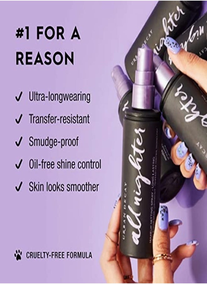 Urban Decay All Nighter Long Lasting Makeup Setting Spray 118ml - 16-Hour Wear & Smudge-Proof Finish