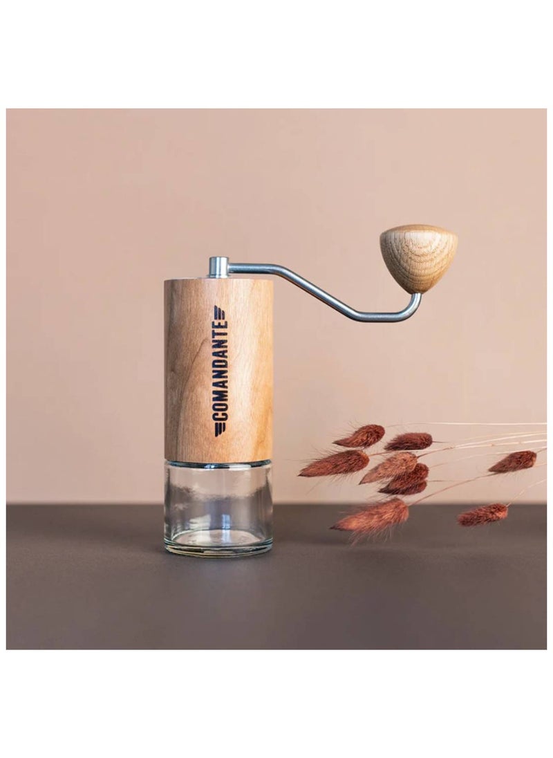 C40 MK4 | Manual Coffee Grinder I Nitro Burrs I Portable and Compact I American Cherry