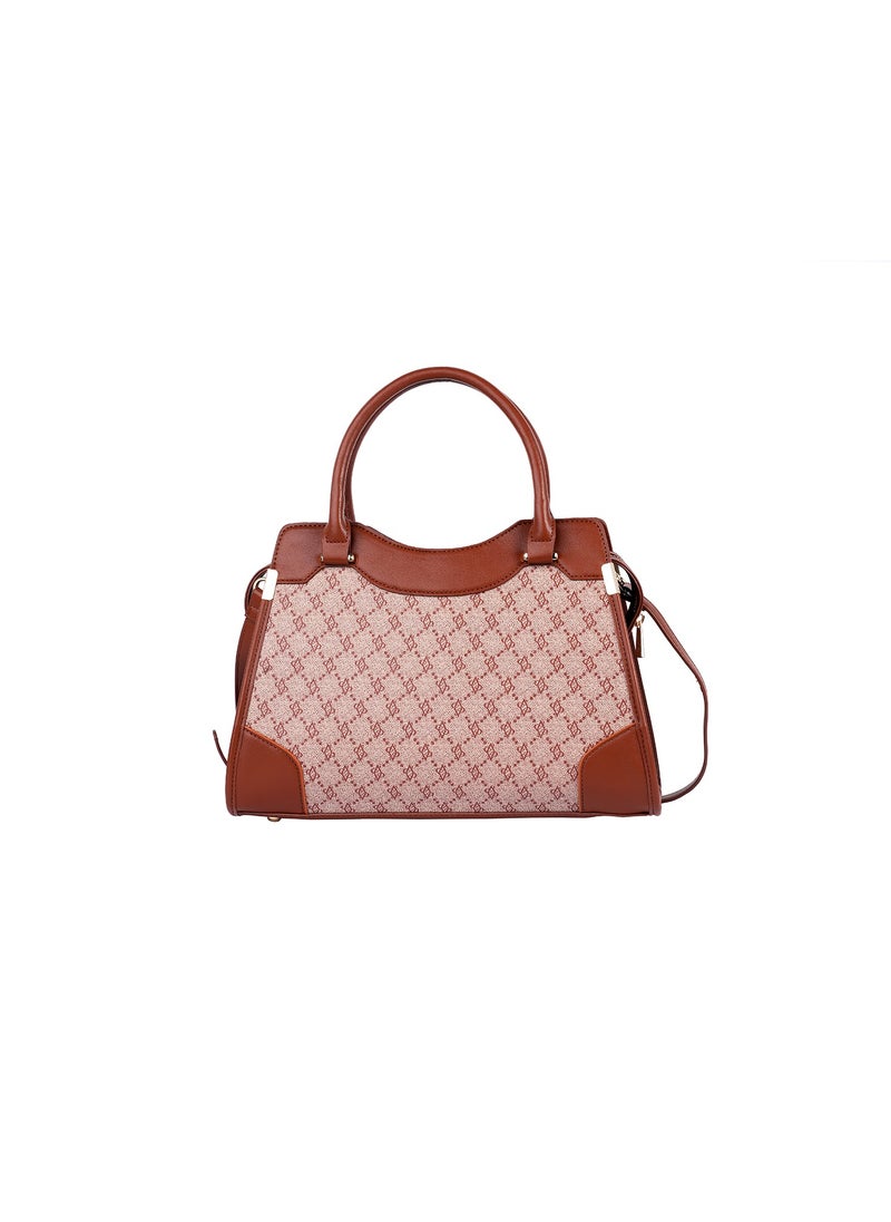 Fallon Signature Monogramed Women’s Satchel Handbag