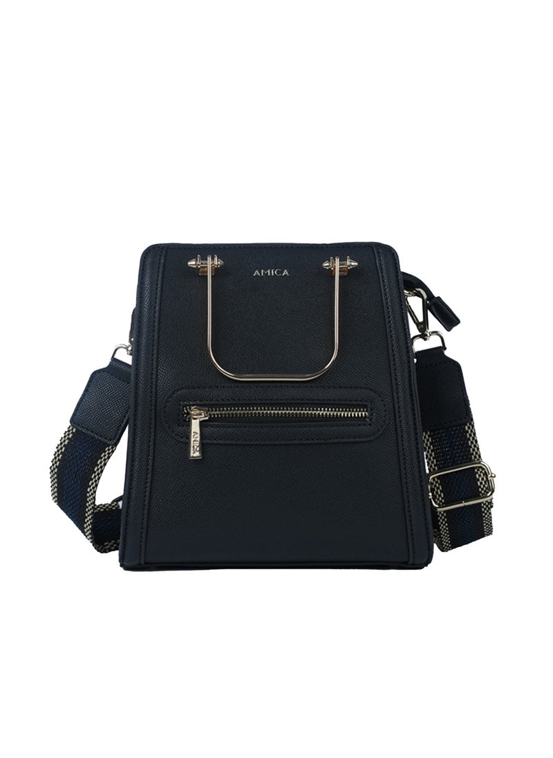 Aurelia Women's Shoulder Crossbody Handbag with Embellished Handles