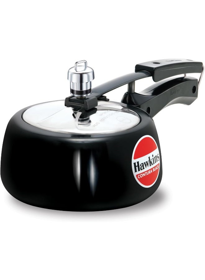 1.5Liters Contura Aluminium Hard Anodized Pressure Cooker Pressure Cooker Black