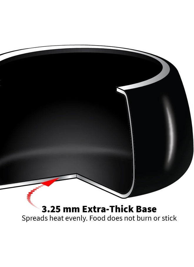 1.5Liters Contura Aluminium Hard Anodized Pressure Cooker Pressure Cooker Black