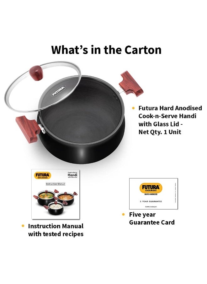 Hawkins Futura HA Cook N Save Handi W/Glass lid 4 Ltr
