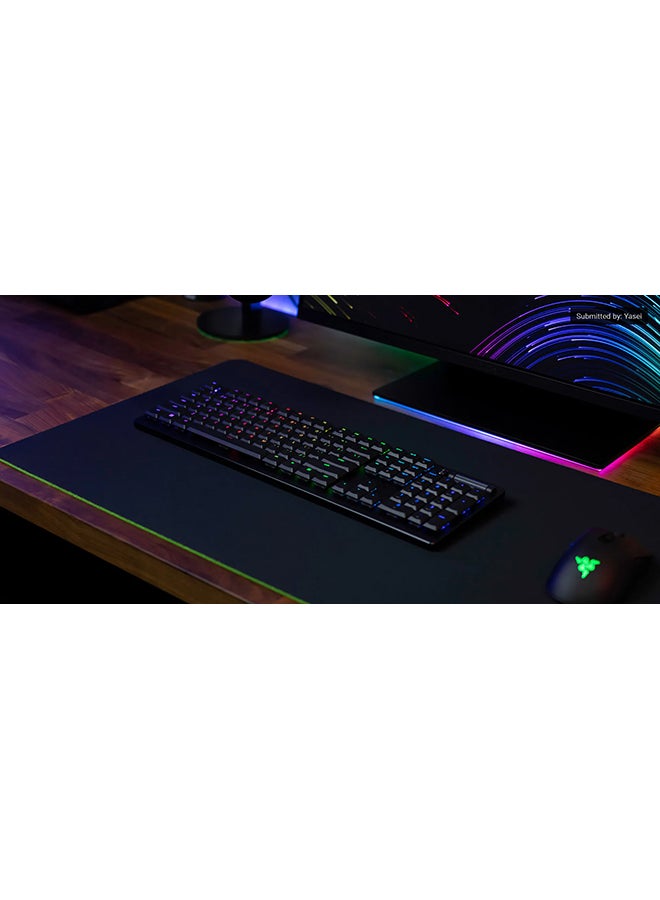 DeathStalker V2 Pro Wireless Gaming Keyboard: Low-Profile Optical Switches - Linear Red - HyperSpeed Wireless & Bluetooth 5.0-40 Hr Battery - Ultra-Durable Coated Keycaps - Chroma RGB - Black