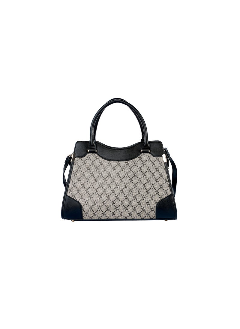 Fallon Signature Monogramed Women’s Leather Satchel Handbag