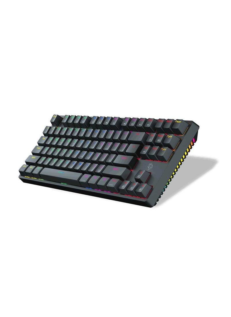 3in1 Wireless Mechanical Keyboard TKL Gateron Switch / USB Wire / 2.4G / Bluetooth Connection / Anti- Ghosting Keys /RGB 20 Modes Lights / Wireless Gaming Keyboard - Black