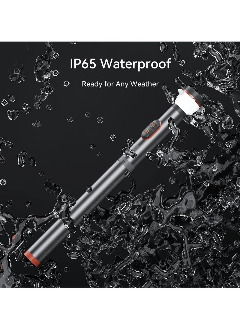 Portable Camping Light Telescopic with Tripod Stand Smart Remote Magnetic Base USB Rechargeable Battery