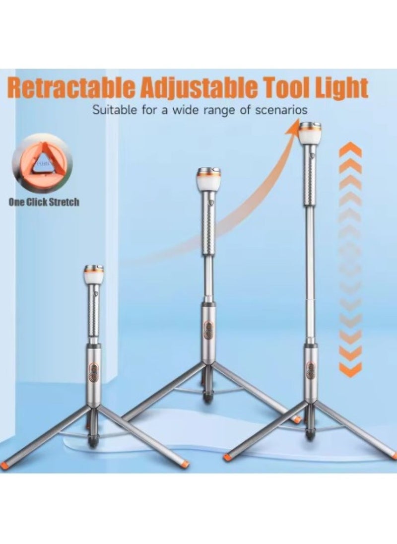 Portable Camping Light Telescopic with Tripod Stand Smart Remote Magnetic Base USB Rechargeable Battery