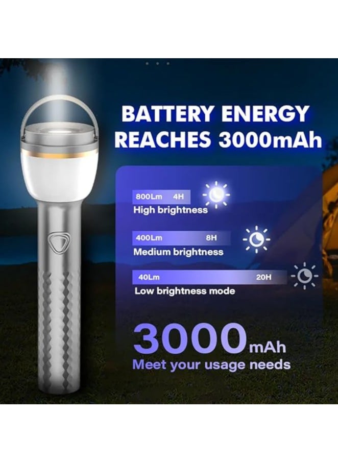 Portable Camping Light Telescopic with Tripod Stand Smart Remote Magnetic Base USB Rechargeable Battery