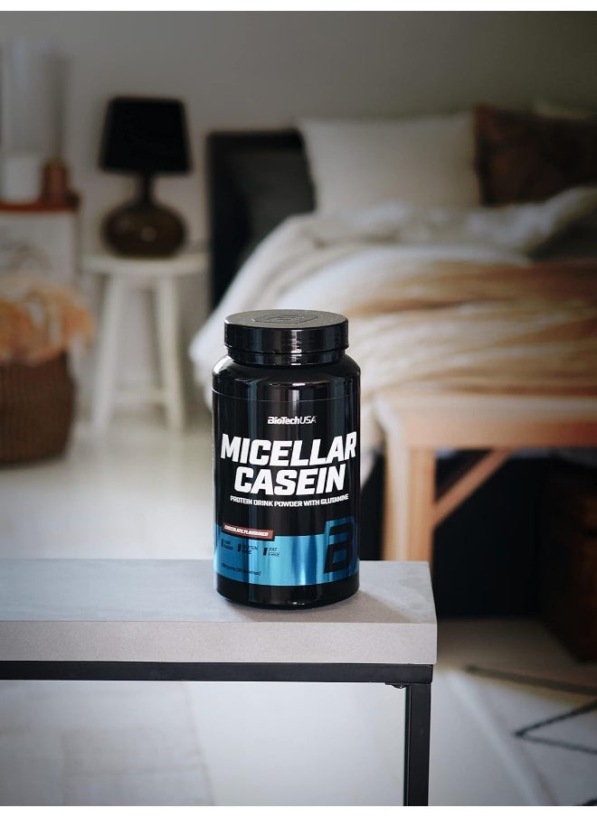 BioTechUSA Micellar Casein Protein Powder | Extended Absorption time | Gluten-Free, and Fat-Free | Added L-Glutamine, 908 g, Chocolate