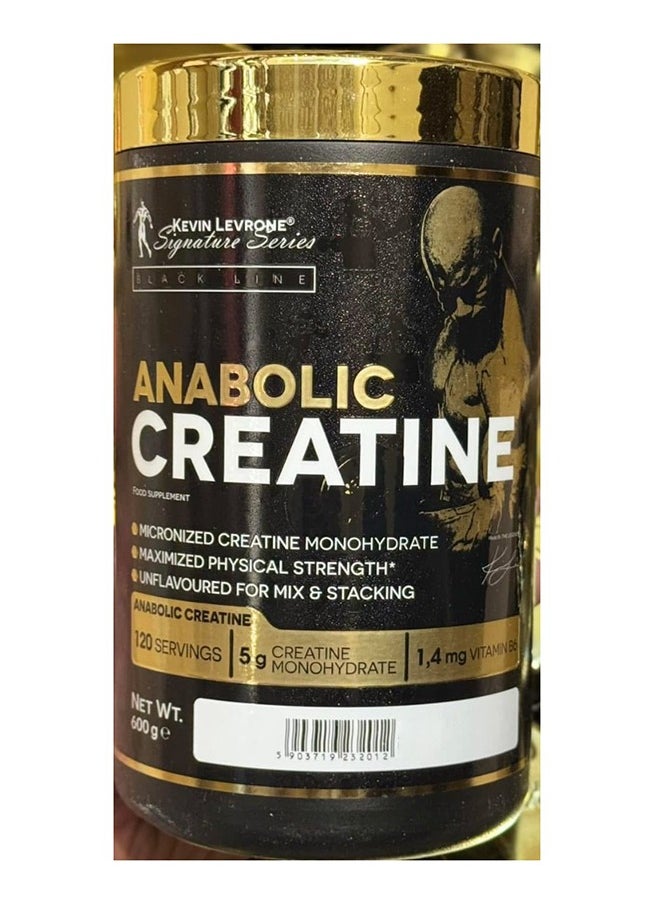 ANABOLIC CREATINE, 600G UNFLAVORED 120 SERVINGS