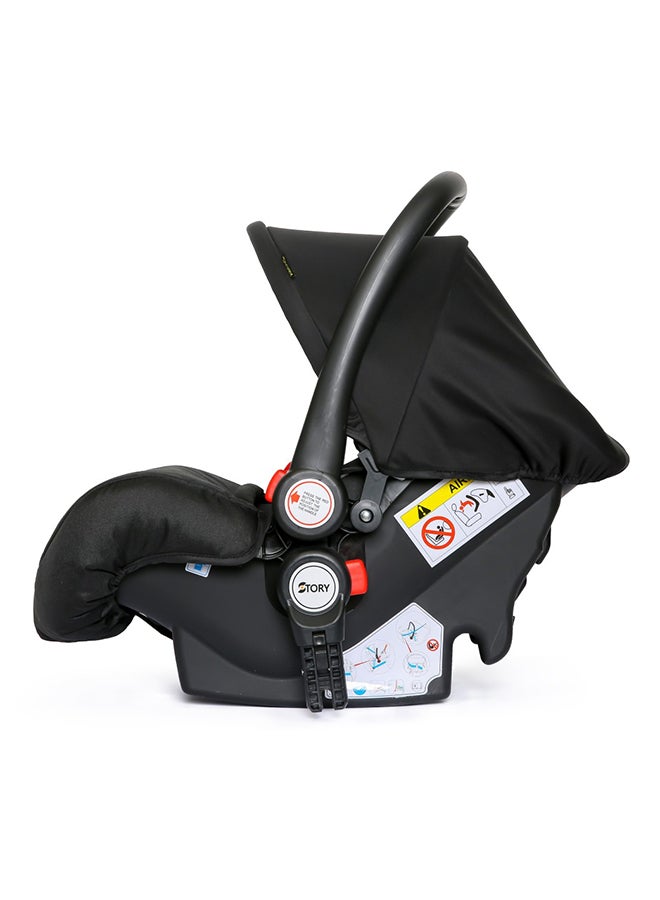 3 In1 Pram Stroller, Sleeping Bassinet And Extra Wide Seat With Wide Canopy For Baby Wine