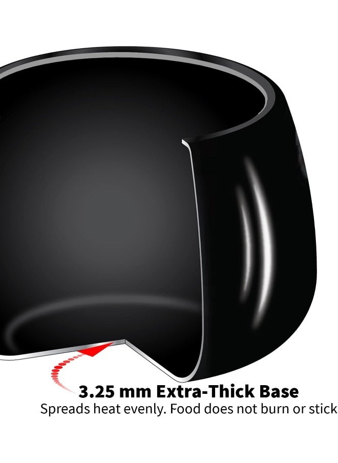 5.0Liters Contura Aluminium Pressure Cooker Black