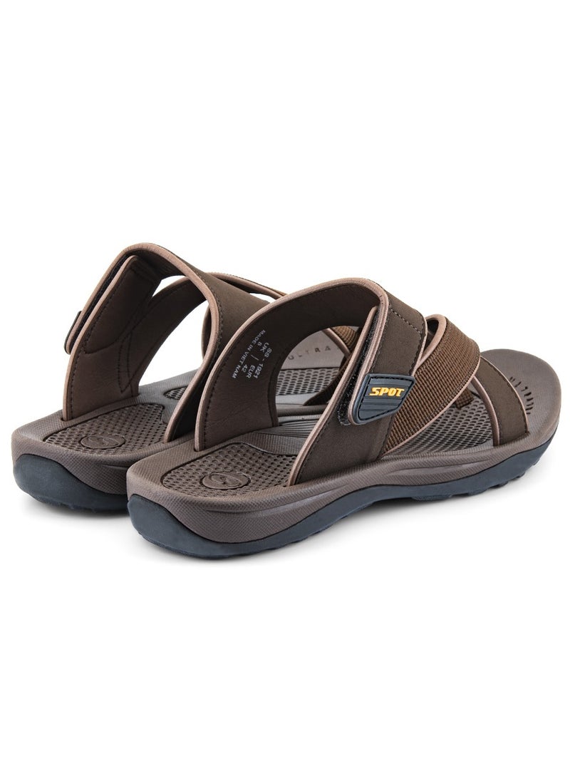 Spot Slippers for men SS-1921 Brown