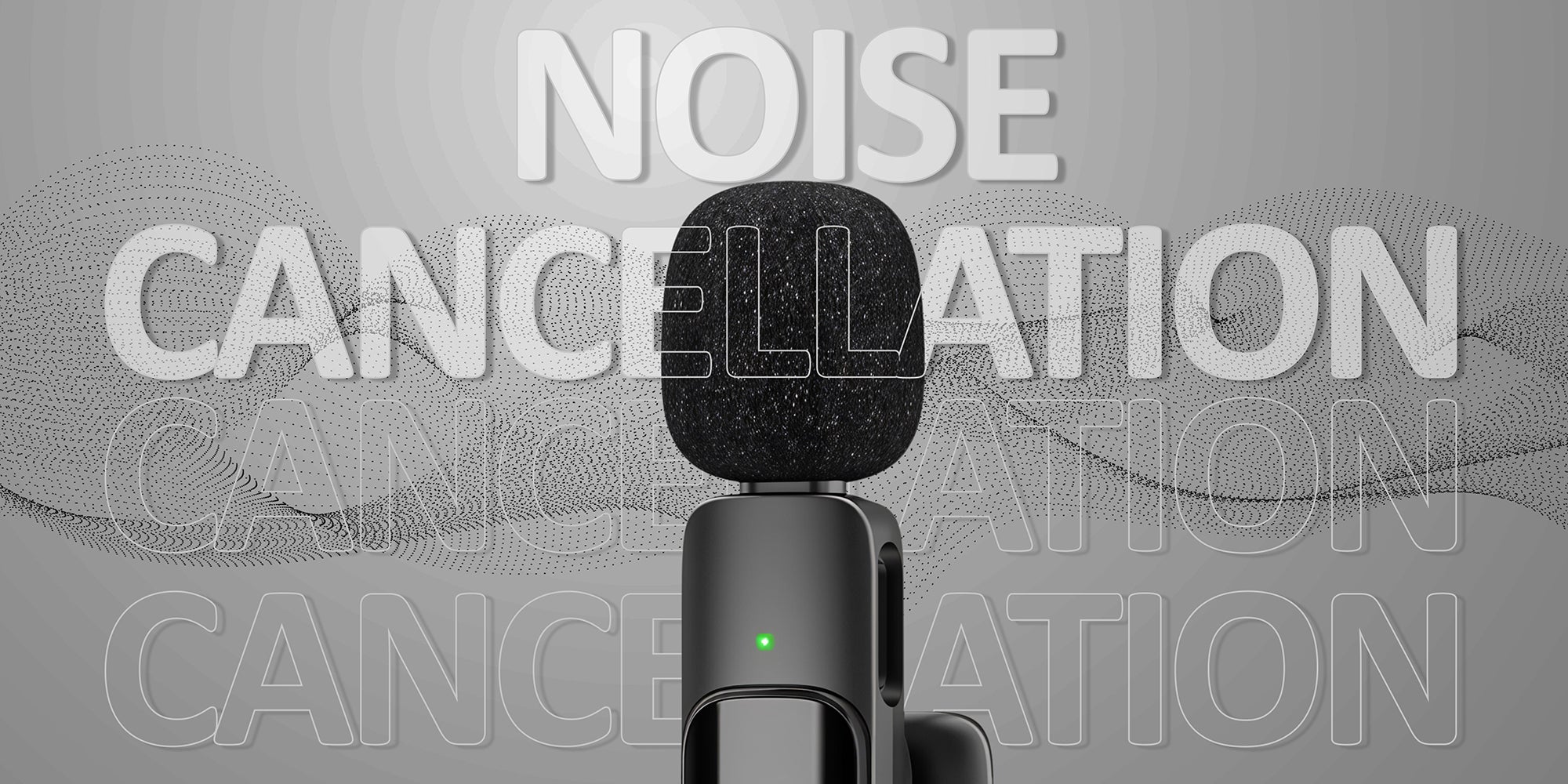 Professional Wireless Lavalier Lapel Microphone for iPhone, iPad - Cordless Omnidirectional Condenser Recording Mic for Interview Video Podcast Vlog YouTube, Bluetooth, Black