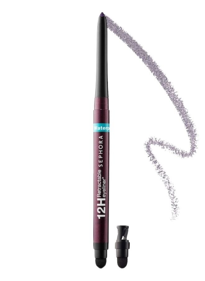 SEPHORA COLLECTION Waterproof 12H Retractable Eyeliner – 21 Shimmer | Ultra-Pigmented, Smudge-Proof, Long-Lasting & Precision Glide Formula for Intense Eye Definition (0.30g)