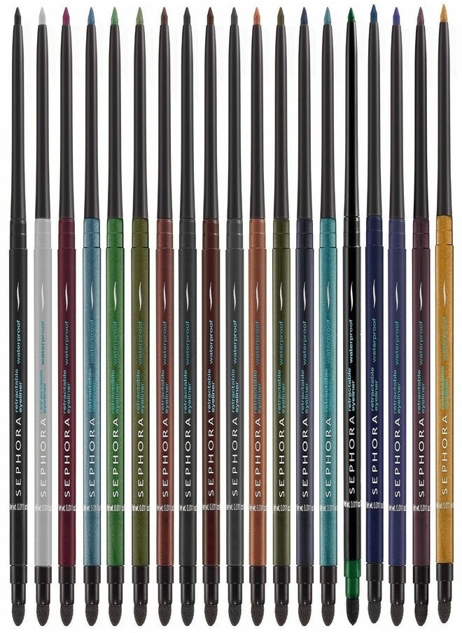 SEPHORA COLLECTION Waterproof 12H Retractable Eyeliner – 21 Shimmer | Ultra-Pigmented, Smudge-Proof, Long-Lasting & Precision Glide Formula for Intense Eye Definition (0.30g)