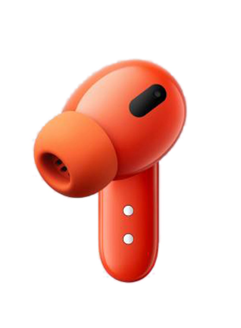 Buds Pro Wirelesss Earphones with 45 dB ANC, Ultra Bass Technology, Custom Dynamic Bass, IP54 Dust and Water Resistance, 6 HD Mics and Up to 39 Hours of Battery Orange