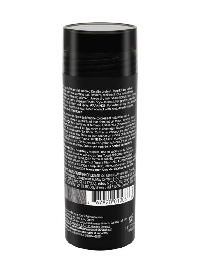 Hair Building Fibers Instant Hair Concealer for Thinning Hair, Hair Fiber for Men & Women Texture Powder with Natural Keratin, Long-Lasting Hair Color - Grey 27.5grams