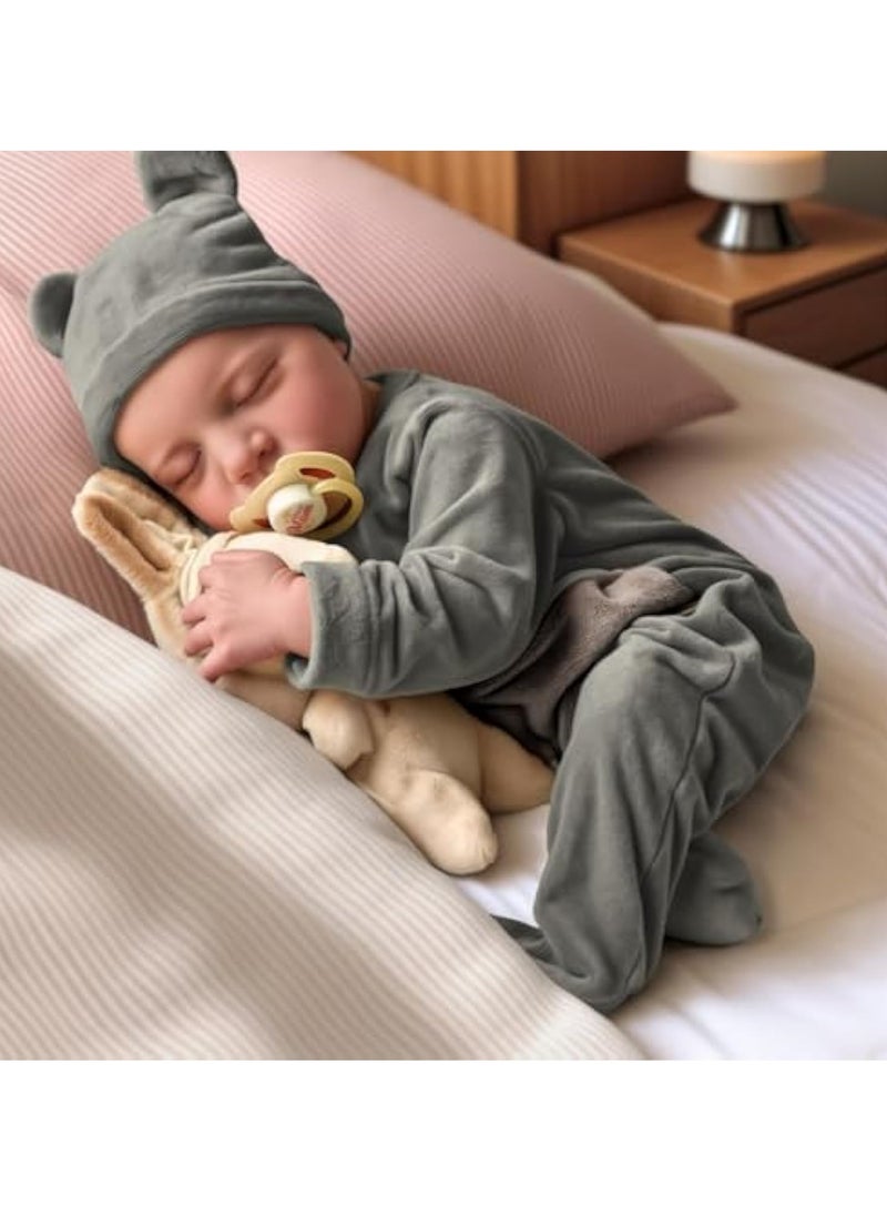 Lifelike Reborn Baby Dolls Boy - 17-Inch Baby Soft Body Realistic-Newborn Baby Dolls Full Body Vinyl Anatomically Correct Real Life Baby Dolls with Toy Accessories for Kids Age 3+