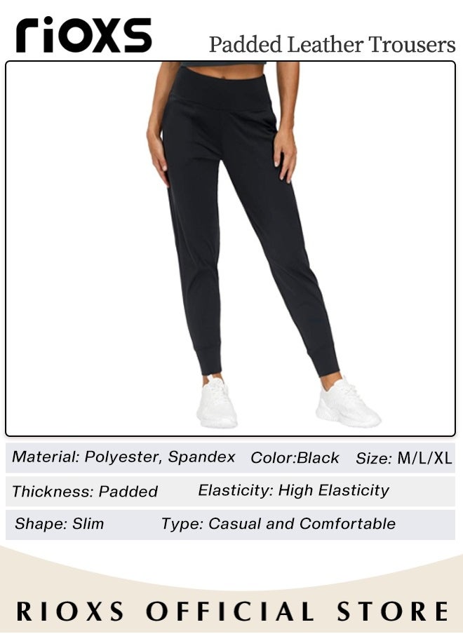Women's Joggers Pants,Comfy High Waisted Trousers,Lightweight Athletic Leggings Pants,Casual Sweatpants For Gym Workout Yoga Running,Stretch Pants With Pocket For Women Ladies