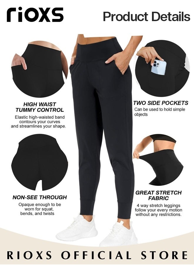 Women's Joggers Pants,Comfy High Waisted Trousers,Lightweight Athletic Leggings Pants,Casual Sweatpants For Gym Workout Yoga Running,Stretch Pants With Pocket For Women Ladies
