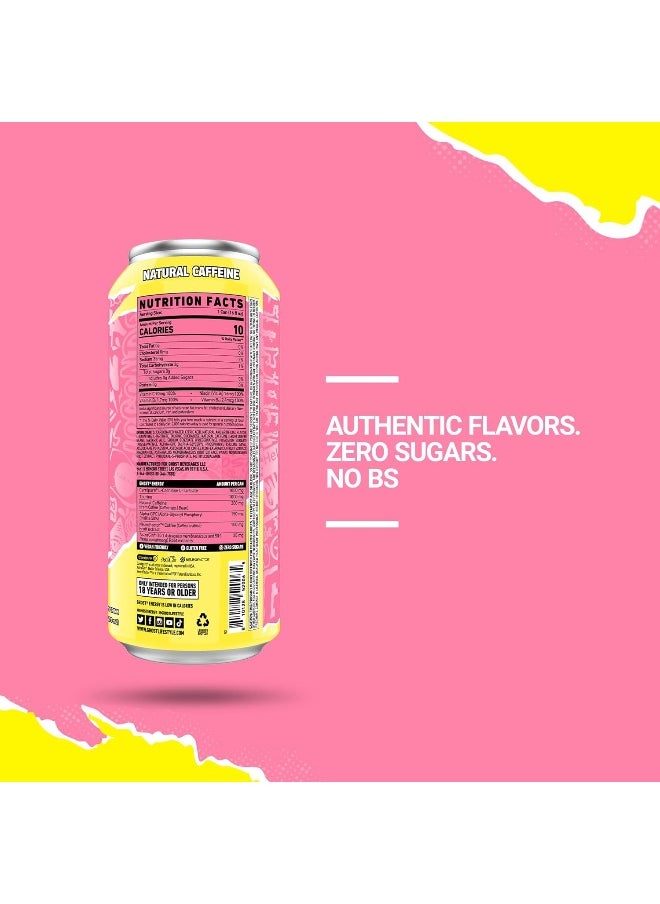 GHOST Energy Drink - 12-Pack, Sour Pink Lemonade, 16oz Cans