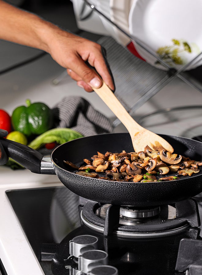 26 Cm Frypan With Glass Lid 3 Layer Non-Stick Coating Pfoa Free Lead Free Size 26*4.5Cm, Multi Color Multi Color 26 cmcm