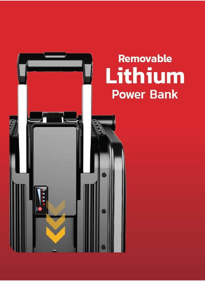SE3S - Electric Luggage Scooter - Black | Smart Riding Suitcase with Removable Battery, Airwheel Luggage | Official Dealer in UAE