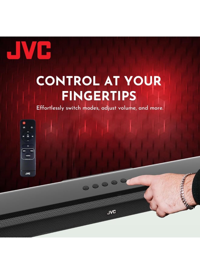 2.0CH Soundbar Plus Bluetooth, Usb, Fm Radio With 600W PMPO TH-N322B Black