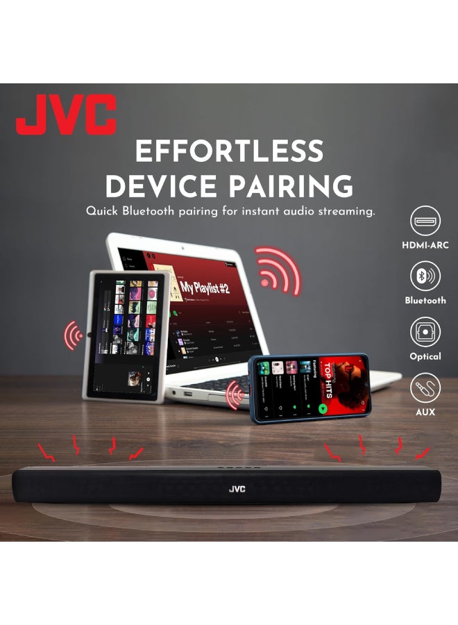 2.0CH Soundbar Plus Bluetooth, Usb, Fm Radio With 600W PMPO TH-N322B Black