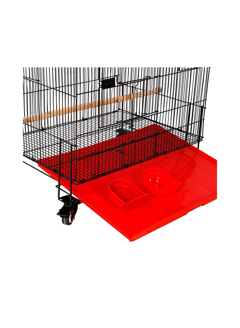 MBS Bird Cage Tower/Stackable  4 Floors, 4 Portions with 8 Hanging Breeding Boxes 45.72 x 60.96 x 189 cm