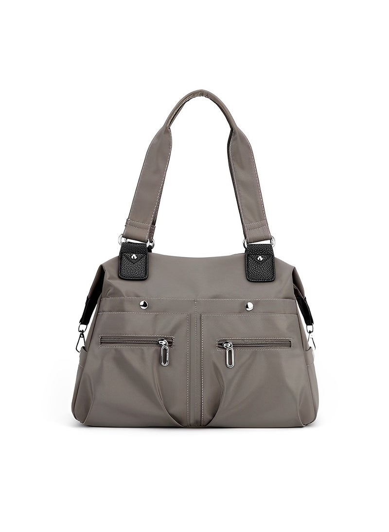 Canvas Tote Bag Waterproof Nylon Multi Pocket Shoulder Bags Laptop Work Bag Purse and Handbags for Women & Men