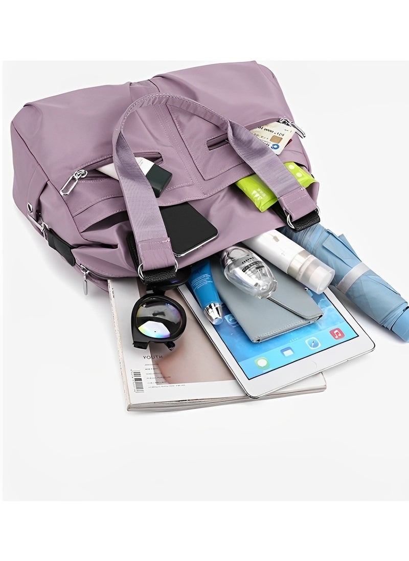 Canvas Tote Bag Waterproof Nylon Multi Pocket Shoulder Bags Laptop Work Bag Purse and Handbags for Women & Men