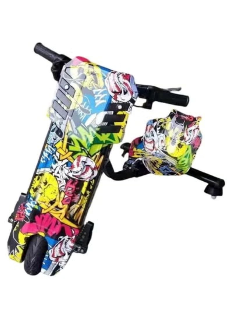 3 Wheel Drifter 36v Electric Scooter 360 Degree Rotation with Led Light Comfortable Seat and Bluetooth Assorted