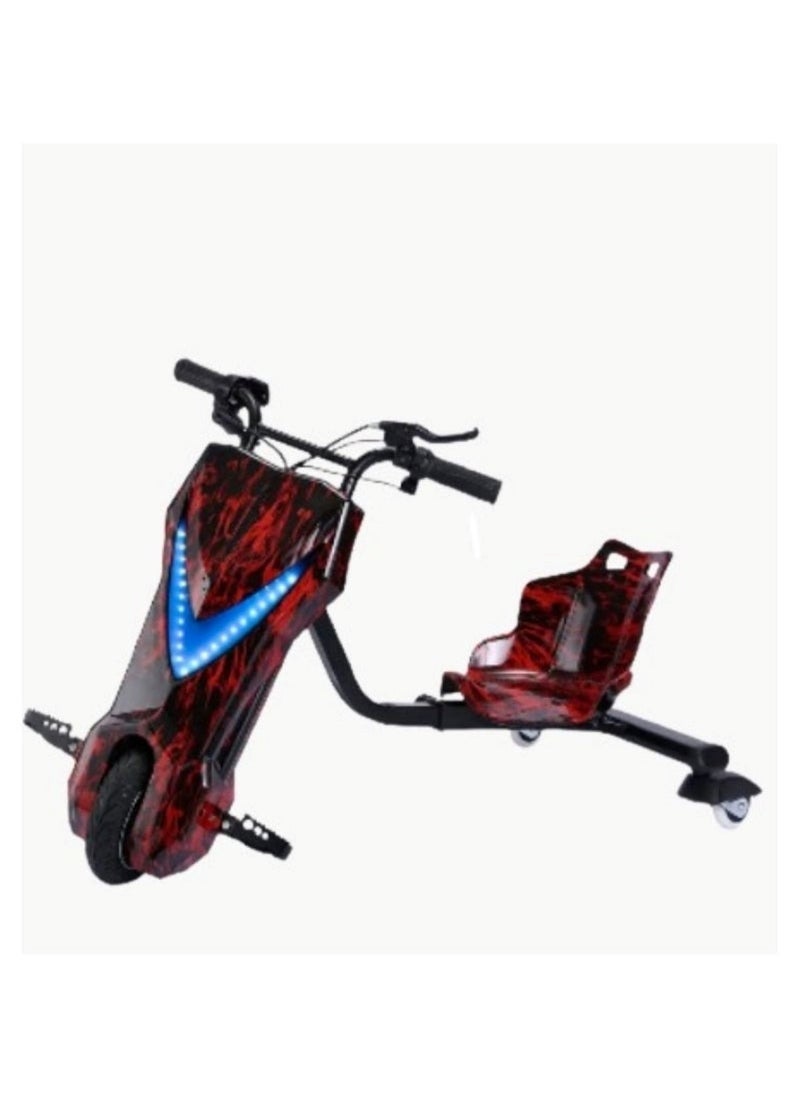 3 Wheel Drifter 36v Electric Scooter 360 Degree Rotation with Led Light Comfortable Seat and Bluetooth Assorted