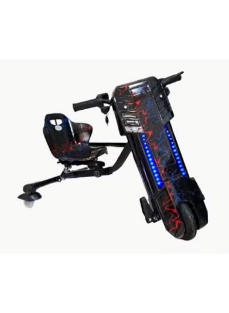 3 Wheel Drifter 36v Electric Scooter 360 Degree Rotation with Led Light Comfortable Seat and Bluetooth Assorted