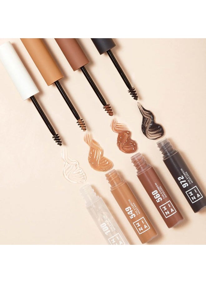 MAKEUP - Vegan - Cruelty Free - The Eyebrow Mascara 560 - Dark blond - Voluminizing - Fixes & Controls Brows -Non Sticky Gel Formula - Dense & Fuller Brows - Multiplier Effect - Good Adhesion