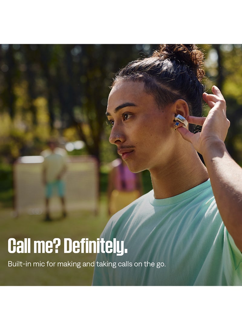 Ultra Open Earbuds with OpenAudio Technology, Open Ear Wireless Earbuds, Up to 48 Hours of Battery Life White Smoke