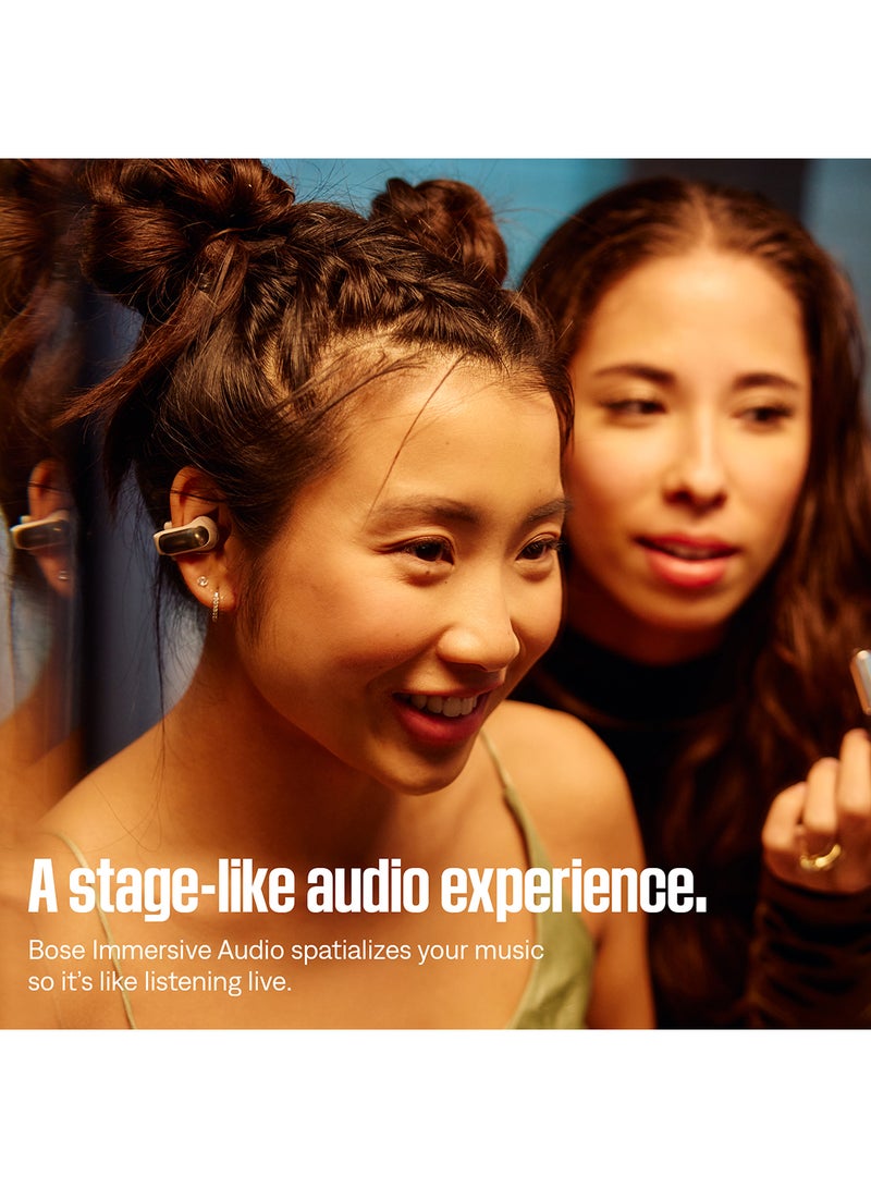 Ultra Open Earbuds with OpenAudio Technology, Open Ear Wireless Earbuds, Up to 48 Hours of Battery Life White Smoke
